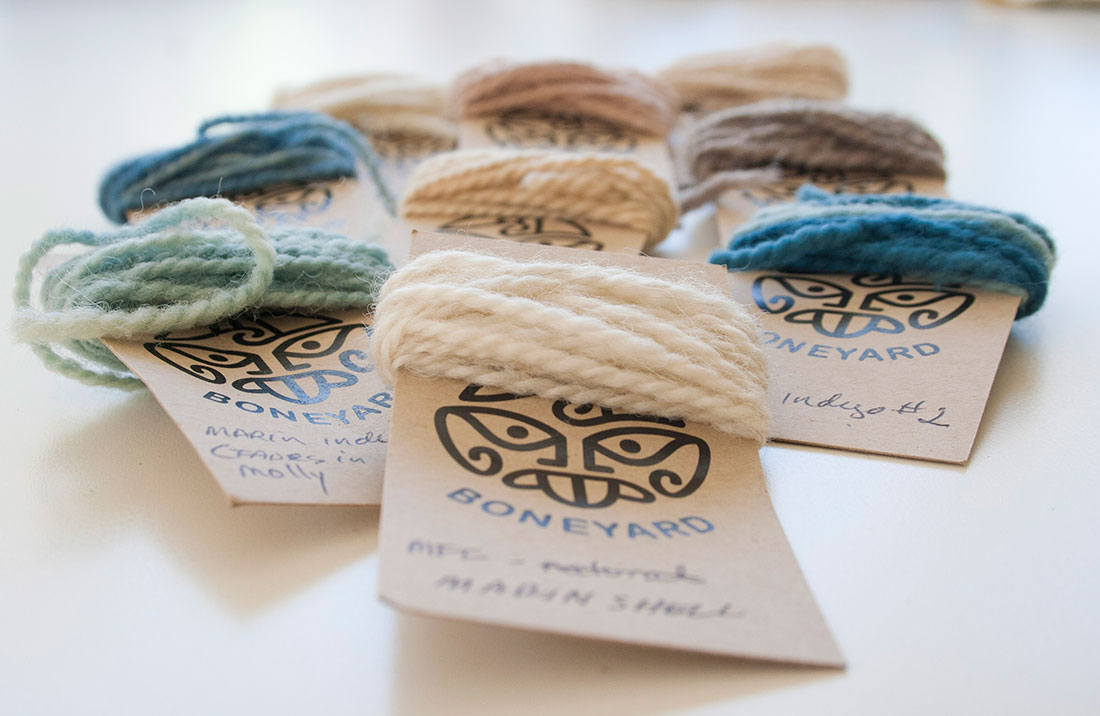 Boneyard Beanies yarn samples