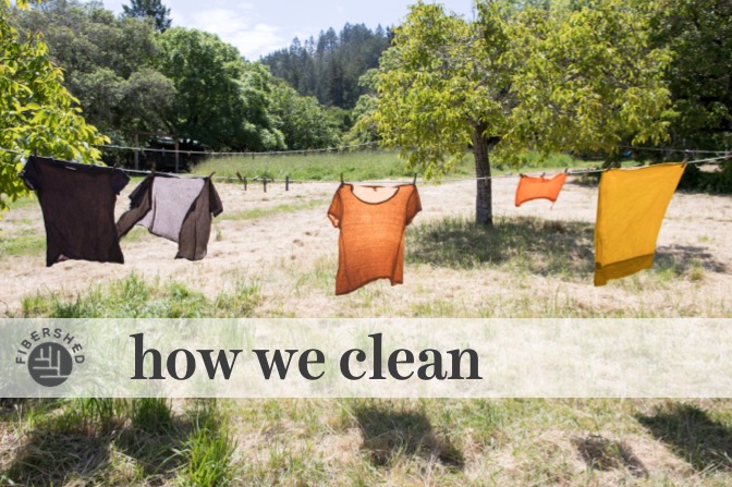 How we clean: clothes drying on outdoor line